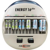 Ansmann Energy 16+ Batteriopladere 9v, AA, AAA, C, D