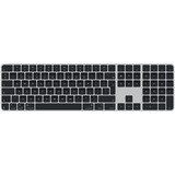 Apple Magic Keyboard med Touch ID og numerisk tastatur Sølv/Sort, Layout i Storbritannien
