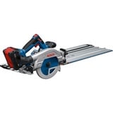 Bosch Batteridrevet rundsav GKS 18V-57-2 GX Professional solo + FSN 440 X Blå/Sort