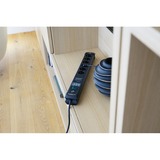 Brennenstuhl Premium-Line stikdåse 6-vejs, Strømskinne Sort