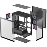 DeepCool R-CG580-BKADA4-G-1, Towerkabinet Sort
