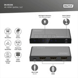 Digitus 4K HDMI Splitter, 1x2 Sort