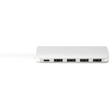Digitus USB Type-C™ 4-port hub (USB 3.0) + PD, USB hub Sølv