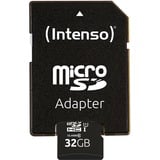 Intenso 32GB microSDHC UHS-I Klasse 10, Hukommelseskort 32 GB, MicroSDHC, Klasse 10, UHS-I, 90 MB/s, Class 1 (U1)