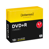 Intenso DVD+R 4.7 GB 16x 4,7 GB 10 stk, DVD tomme medier DVD+R, 120 mm, Slimcase, 10 stk, 4,7 GB