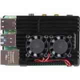 Joy-IT Aluminium kabinet + ventilator Raspberry Pi 4, Boliger 