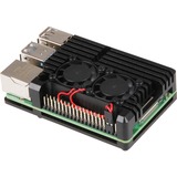 Joy-IT Aluminium kabinet + ventilator Raspberry Pi 4, Boliger 