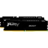 Kingston FURY FURY Beast 16GB 6000MT/s DDR5 CL30 DIMM (Sæt med 2) Black EXPO, Hukommelse Sort, 16 GB, 2 x 8 GB, DDR5, 288-pin DIMM, Sort