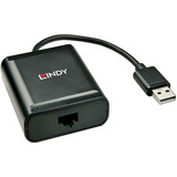 Lindy 4-port USB 2.0 Cat.6 Extender, USB-forlænger Sort