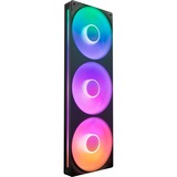 NZXT F360 RGB CORE, Sag fan Sort