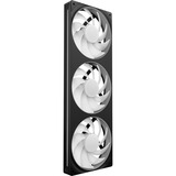 NZXT F360 RGB CORE, Sag fan Sort