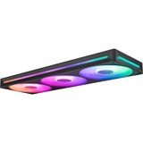 NZXT F360 RGB CORE, Sag fan Sort