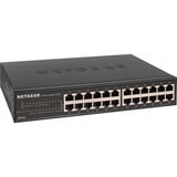 Netgear GS324 Ikke administreret Gigabit Ethernet (10/100/1000) Sort, Switch Ikke administreret, Gigabit Ethernet (10/100/1000), Stativ-montering, Kan monteres på væggen