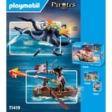 PLAYMOBIL Pirates Kamp mod den Kæmpeblæksprutte, Bygge legetøj 