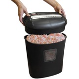 Peach PS500-40 papirmakulator Krydsmakulering 68 dB Sort, Dokument shredder Sort, Krydsmakulering, 21 L, 250 ark, 68 dB, 10 ark, Sort