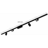 Philips Hue Perifo aflangt lysskinnesæt til loftsmontering (4 spots), Lampe Sort, Philips Hue White and Color ambiance Perifo aflangt lysskinnesæt til loftsmontering (4 spots), Intelligent lysspot, Bluetooth, Sort, Integreret LED, Metal, Syntetisk, Ikke-udskiftelig pære(r)