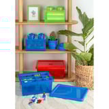 Room Copenhagen LEGO Opbevaringsklods 4 Toplåg Gennemsigtig, Opbevaringsboks lysegrøn/gennemsigtig