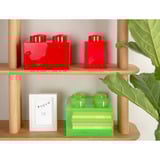 Room Copenhagen LEGO Opbevaringsklods 4 Toplåg Gennemsigtig, Opbevaringsboks lysegrøn/gennemsigtig