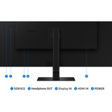 SAMSUNG S70D computerskærm 94 cm (37") 3840 x 2160 pixel 4K Ultra HD LCD Sort, LED-skærm Sort, 94 cm (37"), 3840 x 2160 pixel, 4K Ultra HD, LCD, 5 ms, Sort