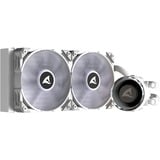 Sharkoon S80 RGB White AIO 240mm, Vandkøling Hvid