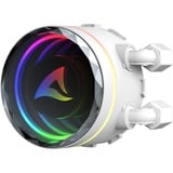 Sharkoon S80 RGB White AIO 240mm, Vandkøling Hvid
