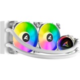 Sharkoon S80 RGB White AIO 240mm, Vandkøling Hvid