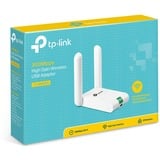 TP-Link TL-WN822N netværkskort WLAN 300 Mbit/s, Wi-Fi-adapter Hvid, Trådløs, Mini-USB, WLAN, Wi-Fi 4 (802.11n), 300 Mbit/s, Hvid, Detail