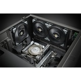 Thermaltake TOUGHFAN 14 Computerkabinet Ventilator 14 cm Sort 1 stk, Sag fan Sort, Ventilator, 14 cm, 500 rpm, 2000 rpm, 33,2 dB, 119,1 kubikfod/min.