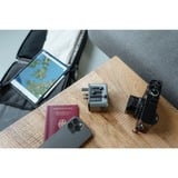 Verbatim 49545 strømstik adapter Universel, Rejse stikkontakt Sort/Sølv