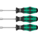 Wera 395 HO/3 Sanitær topnøgle-skruetrækkersæt Sort/Grøn