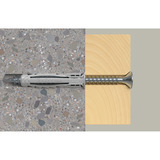 fischer Expansionspløk SX Plus 4x20, Dyvel Lys grå