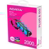 ADATA SC740-2000G-CBU, Solid state-drev Sort/Blå