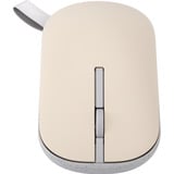 ASUS Marshmallow Mouse MD100 mus Kontor Ambidextrous RF trådløs + Bluetooth Optisk 1600 dpi Beige/grå, Ambidextrous, Optisk, RF trådløs + Bluetooth, 1600 dpi, Beige, Grøn