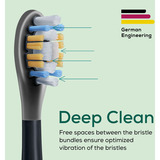 Beurer SC Premium Plakfjernersvamp Green Planet, Børstehoved Sort