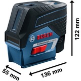 Bosch GCL 2-50 C Linje-/punktniveau 20 m 650 nm (<1 mW), Kryds- & linjelaser Blå/Sort, 20 m, 0,3 mm/m, 4°, 50 m, Rød, 650 nm (<1 mW)
