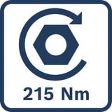 Bosch GDR 18V-215 2100 rpm Nøgle 1,1 kg Sort, Blå, Schlagskruemaskine Blå, Pistolgreb boremaskine, Nøgle, Sort, Blå, 2100 rpm, 2100 rpm, 3300 rpm