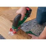 Bosch Universal Saw 18V-100 puslespil 2600 spm 2 kg, Stiksav Grøn, Øverste håndtag, Aluminium, Sort, Grøn, -45 - 45°, Aluminium, Stål, Træ, Stål, 2600 spm