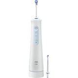 Braun AquaCare 4 Oral Vandspray, Mundpleje Hvid, Hvid, Trådløs oralvandingsanordning, Roterende, pulserende tandbørste, Knapper, Batteri, 159 mm
