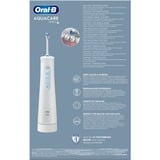 Braun AquaCare 4 Oral Vandspray, Mundpleje Hvid, Hvid, Trådløs oralvandingsanordning, Roterende, pulserende tandbørste, Knapper, Batteri, 159 mm