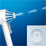 Braun AquaCare 4 Oral Vandspray, Mundpleje Hvid, Hvid, Trådløs oralvandingsanordning, Roterende, pulserende tandbørste, Knapper, Batteri, 159 mm