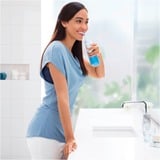 Braun AquaCare 4 Oral Vandspray, Mundpleje Hvid, Hvid, Trådløs oralvandingsanordning, Roterende, pulserende tandbørste, Knapper, Batteri, 159 mm