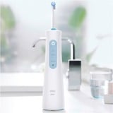 Braun AquaCare 4 Oral Vandspray, Mundpleje Hvid, Hvid, Trådløs oralvandingsanordning, Roterende, pulserende tandbørste, Knapper, Batteri, 159 mm