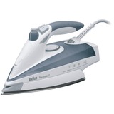 Braun TS775 ETP Dampstrygejern Eloxal strygesål 2400 W Grå, Hvid Hvid/Blå, Dampstrygejern, Eloxal strygesål, 2,5 m, 200 g/min, Grå, Hvid, 50 g/min