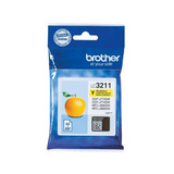 Brother LC3211Y blækpatron 1 stk Original Standard udbytte Gul Standard udbytte, Gul, Pigmentbaseret blæk, 1 stk, 200 Sider, Enkelt pakke