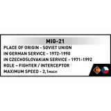 COBI MiG-21, Bygge legetøj 