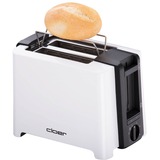 Cloer Toaster 3531 2 skive(r) 900 W Sort, Hvid, Brødrister Hvid/Sort, 2 skive(r), Sort, Hvid, Plast, Knapper, Dreje, 900 W, 155 mm