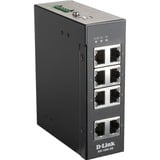 D-Link DIS-100E-8W netværksswitch Ikke administreret L2 Fast Ethernet (10/100) Sort Ikke administreret, L2, Fast Ethernet (10/100), Fuld duplex, Stativ-montering, Kan monteres på væggen