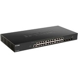 D-Link DXS-1210-28T netværksswitch Administreret L2/L3 10G Ethernet (100/1000/10000) 1U Sort Administreret, L2/L3, 10G Ethernet (100/1000/10000), Stativ-montering, 1U