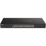 D-Link DXS-1210-28T netværksswitch Administreret L2/L3 10G Ethernet (100/1000/10000) 1U Sort Administreret, L2/L3, 10G Ethernet (100/1000/10000), Stativ-montering, 1U