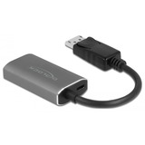 DeLOCK 63118 videokabel adapter 0,2 m DisplayPort HDMI Type A (Standard) Grå Sort/grå, 0,2 m, DisplayPort, HDMI Type A (Standard), Hanstik, Hunstik, Lige